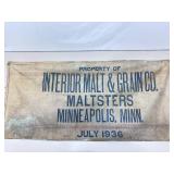1936 Interior Malt and Grain Co. Grain Sack