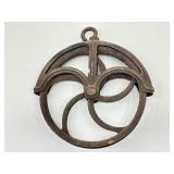 Antique 12" Cast Iron Barn/Well Pulley