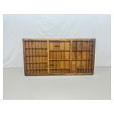 Antique Wood Printers Drawer