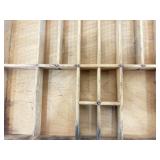 Antique Wood Printers Drawer