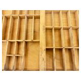 Antique Wood Printers Drawer