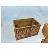 Lot of Misc. Antique Wood Advertising Boxes
