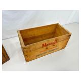 Lot of Misc. Antique Wood Advertising Boxes