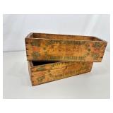 Lot of Misc. Antique Wood Advertising Boxes
