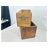 Lot of Misc. Antique Wood Advertising Boxes