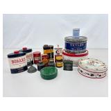 Lot of Misc. Antique and Vintage Tins, Oil Cans, etc.