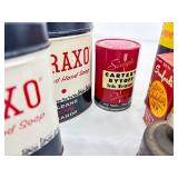 Lot of Misc. Antique and Vintage Tins, Oil Cans, etc.