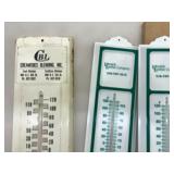 Lot of Vintage Advertising Redline Thermometers