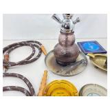 Lot of Vintage Tobacco, Ashtray, Tins, Hookah etc. Collectibles