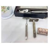 Lot of Vintage Gillette etc. Razor and Shaving Collectibles
