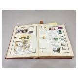 Vintage Stamp Collection Scrapbook