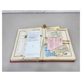 Vintage Stamp Collection Scrapbook
