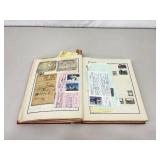 Vintage Stamp Collection Scrapbook