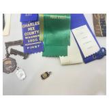 Lot of Vintage Awards, Metals, and Patches