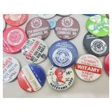 Lot of Vintage Pin Back Buttons