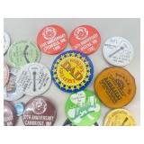 Lot of Vintage Pin Back Buttons