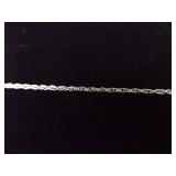 .925 Sterling Silver Garnet Lady Form Pendant Necklace