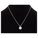 .925 Sterling Silver Evil Eye Protection Pendant Necklace