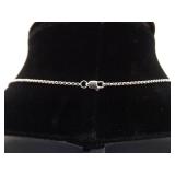 .925 Sterling Silver Peridot Pendant Necklace