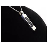 .925 Sterling Silver Weave Pendant Necklace
