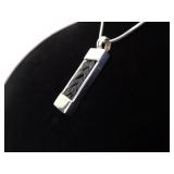 .925 Sterling Silver Weave Pendant Necklace