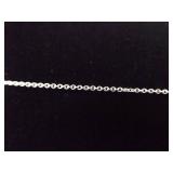 .925 Sterling Silver Obsidian Bar Pendant Necklace
