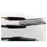 .925 Sterling Silver Obsidian Bar Pendant Necklace