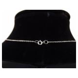 .925 Sterling Silver Carved Gray Quartz Protection Amulet Pendant Necklace