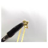 .925 Sterling Silver Vermeil Cross Pendant Necklace