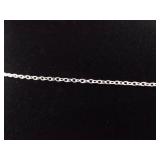 .925 Sterling Silver Crystal Bar Pendant Necklace