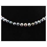 .925 Sterling Silver Clasp Genuine Freshwater Peacock Pearl Necklace