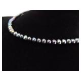 .925 Sterling Silver Clasp Genuine Freshwater Peacock Pearl Necklace