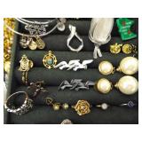 Large Lot of Costume Jewelry in SEVERAL Jewelry Boxes