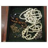 Large Lot of Costume Jewelry in SEVERAL Jewelry Boxes