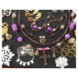 Large Lot of Costume Jewelry in SEVERAL Jewelry Boxes