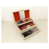 Large Lot of Costume Jewelry in SEVERAL Jewelry Boxes