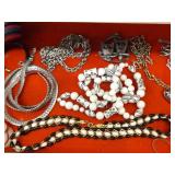 Large Lot of Costume Jewelry in SEVERAL Jewelry Boxes