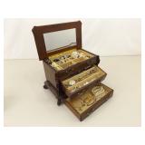Large Lot of Costume Jewelry in SEVERAL Jewelry Boxes