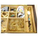 Large Lot of Costume Jewelry in SEVERAL Jewelry Boxes