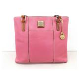 Dooney & Bourke Pink Pebble Grain Leather Lexington Tote