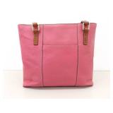 Dooney & Bourke Pink Pebble Grain Leather Lexington Tote