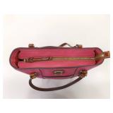 Dooney & Bourke Pink Pebble Grain Leather Lexington Tote