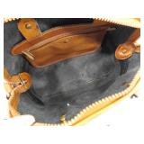 Dooney & Bourke All Weather Leather Norfolk Satchel, and Limited Edition Illustration Printed Canvas Wristlet