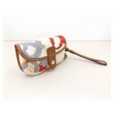 Dooney & Bourke All Weather Leather Norfolk Satchel, and Limited Edition Illustration Printed Canvas Wristlet