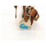 Dooney & Bourke All Weather Leather Norfolk Satchel, and Limited Edition Illustration Printed Canvas Wristlet