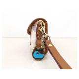 Dooney & Bourke All Weather Leather Norfolk Satchel, and Limited Edition Illustration Printed Canvas Wristlet