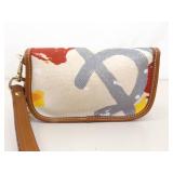 Dooney & Bourke All Weather Leather Norfolk Satchel, and Limited Edition Illustration Printed Canvas Wristlet