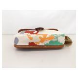Dooney & Bourke All Weather Leather Norfolk Satchel, and Limited Edition Illustration Printed Canvas Wristlet