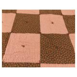 2 Medium Sized Hand Made Patchwork Quilts