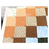 2 Medium Sized Hand Made Patchwork Quilts